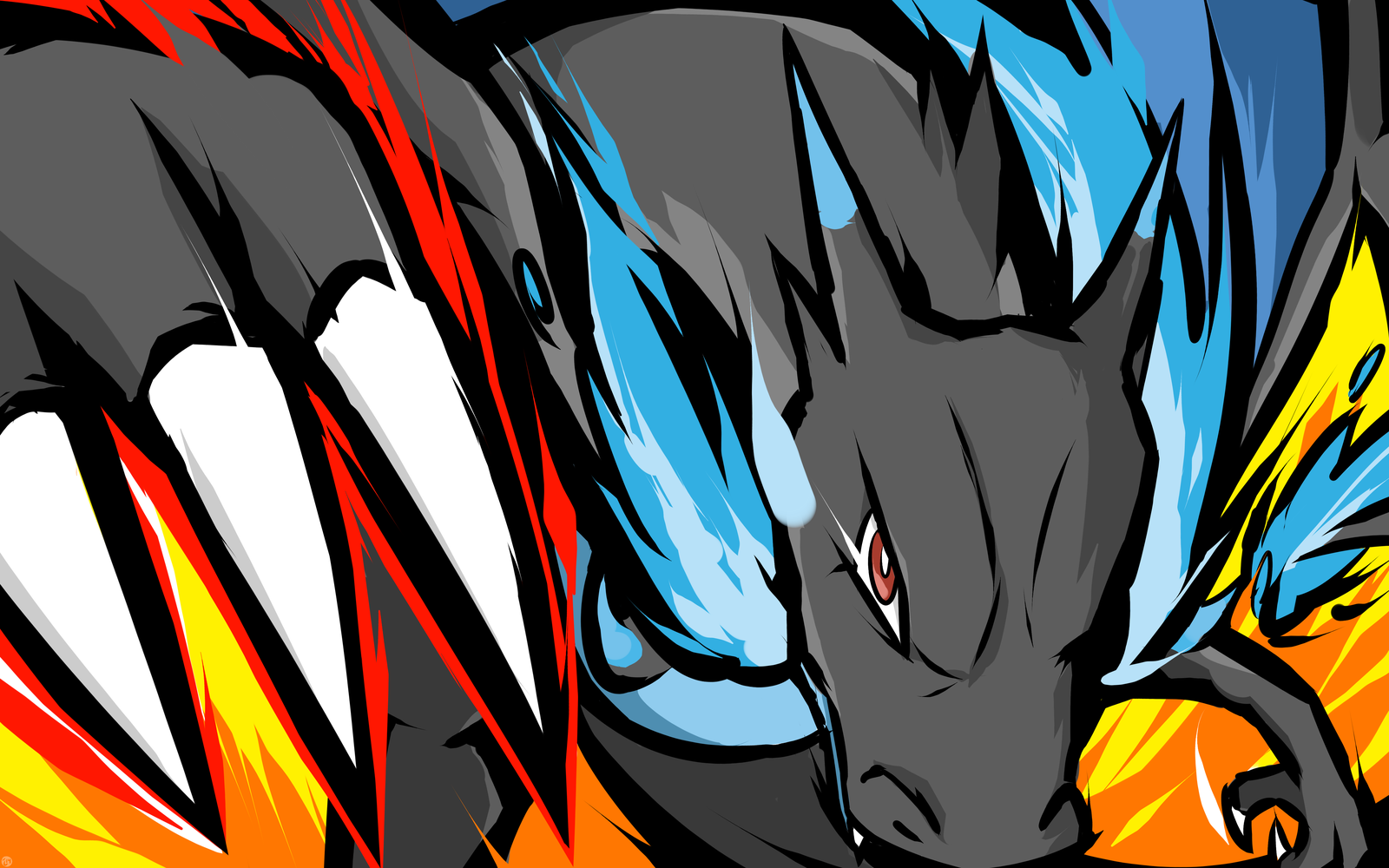 #ishmam, #Mega Charizard X, #Pokémon, #Charizard, wallpaper. Mocah HD Wallpaper