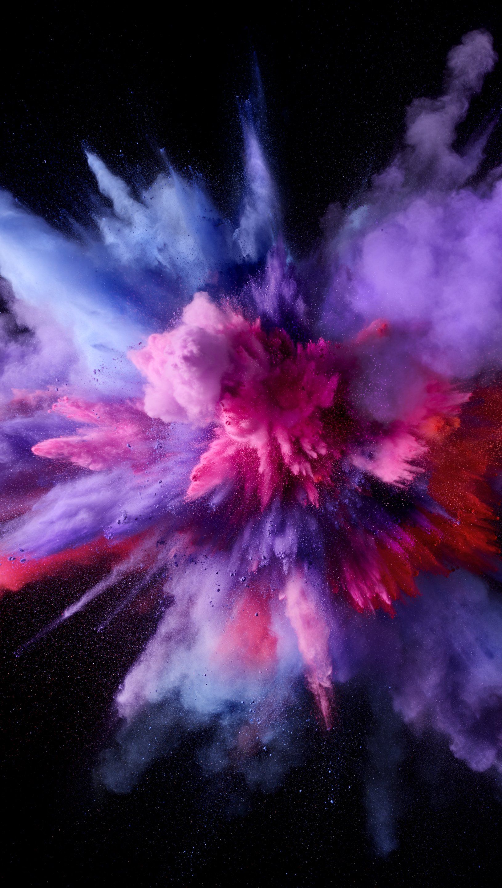 Explosion colored dust and smoke Wallpaper 5k Ultra HD