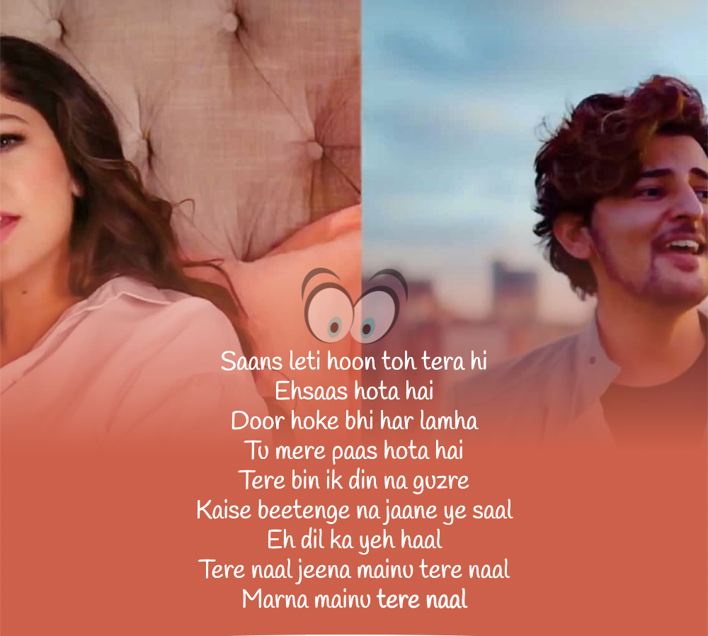 TERE NAAL LYRICS Raval. Tulsi Kumar.com. Romantic song lyrics, Song lyric quotes, Best song lyrics