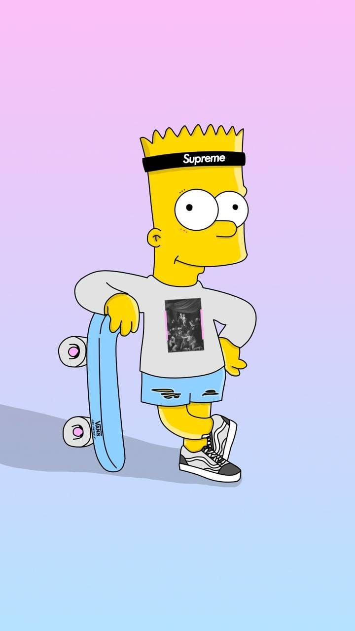 Wallpaper Bart Simpson Supreme