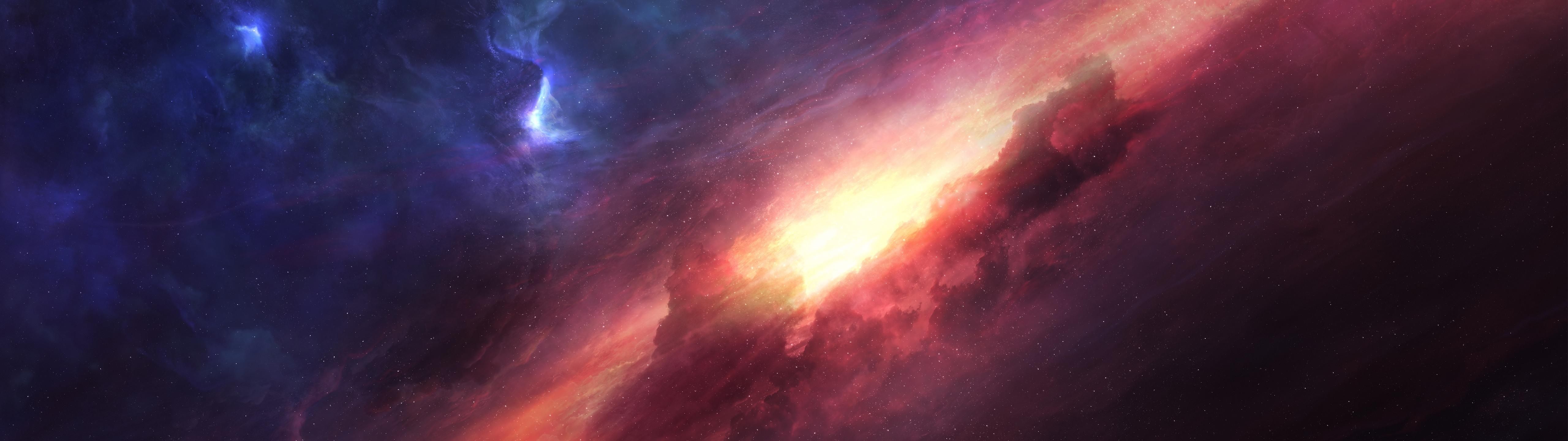 Space Wallpaper 4K Double Monitor