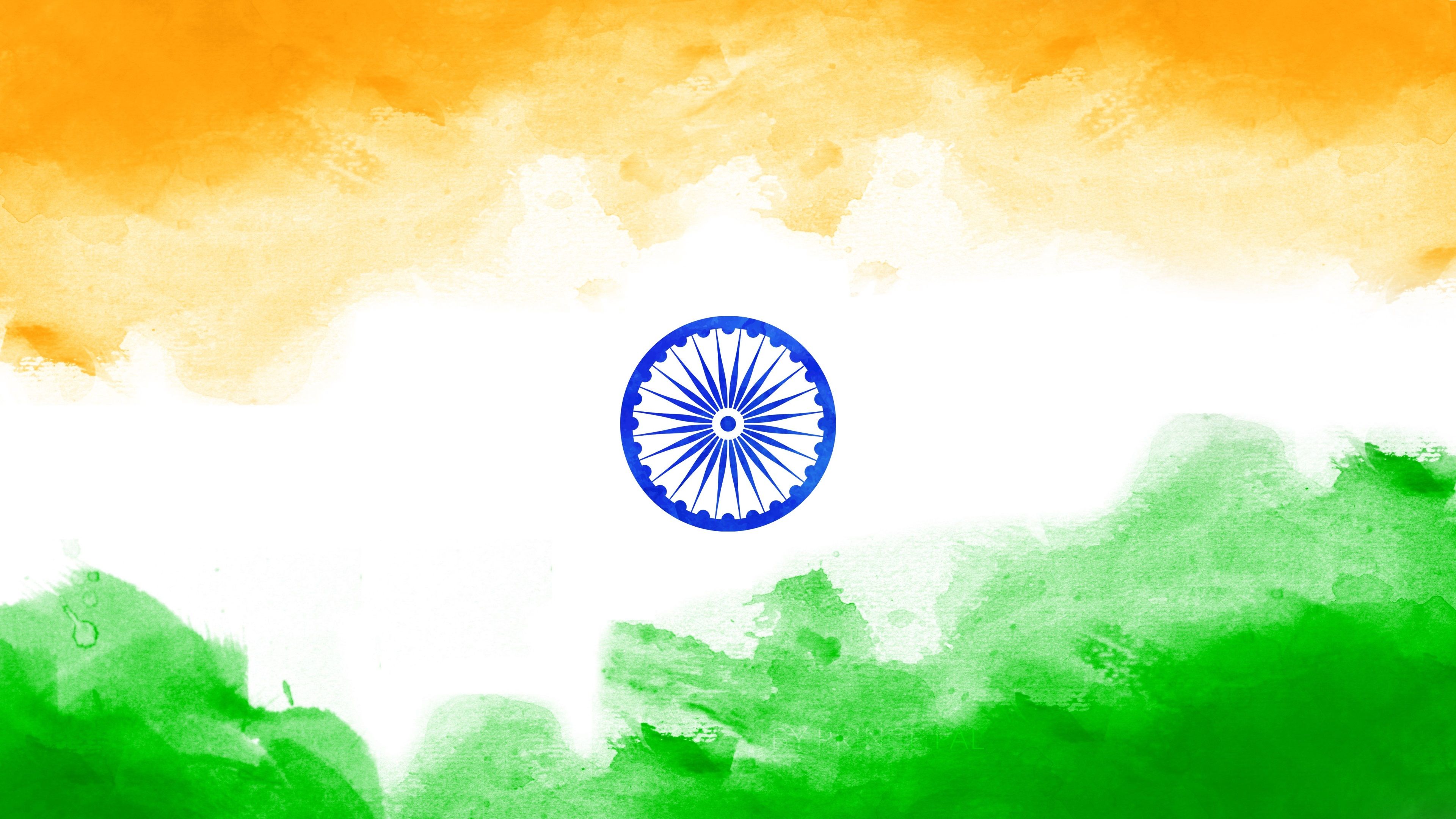 3840x2160 flag of india 4k HD wallpaper for pc