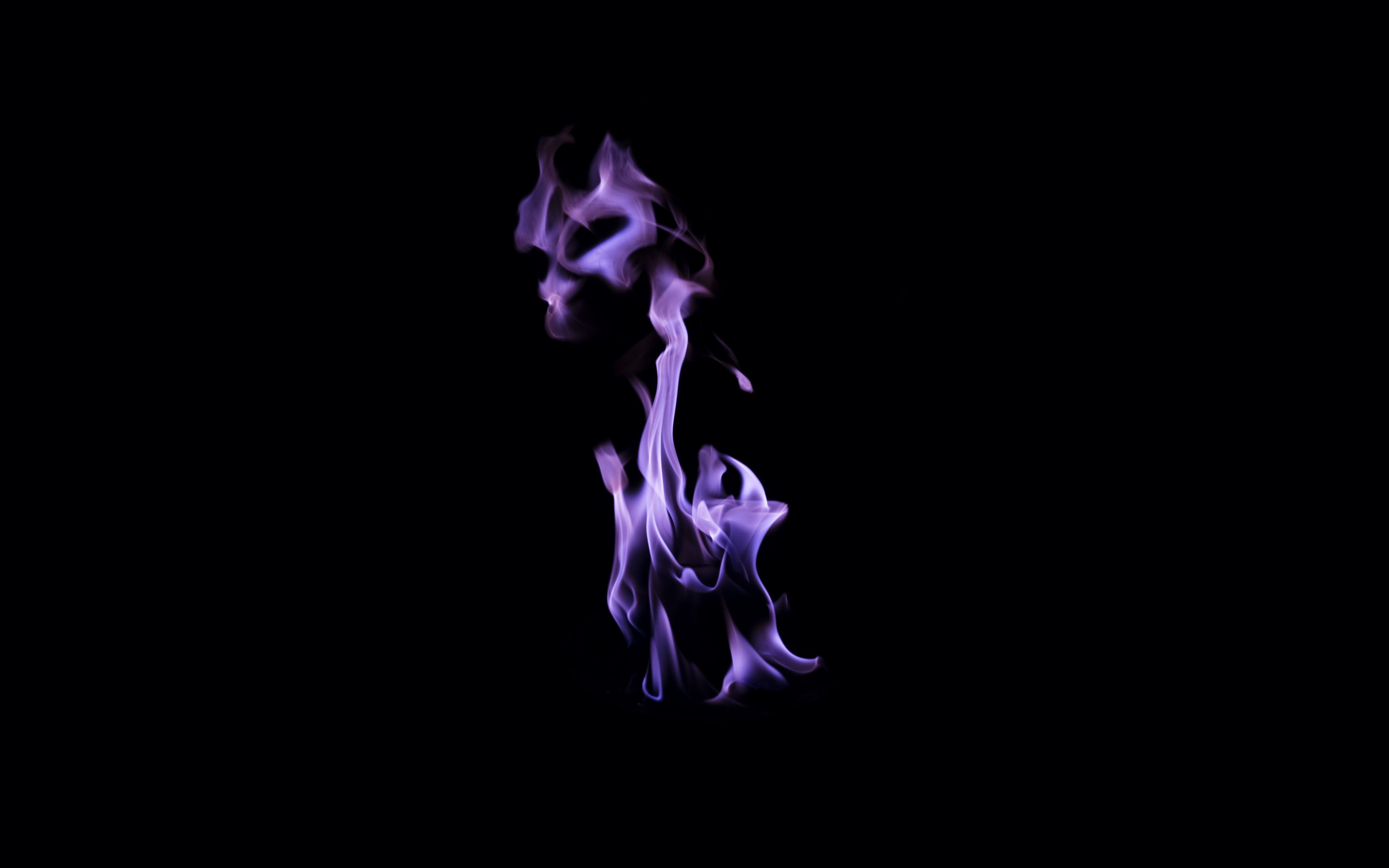Download Fire flame, purple, dark wallpaper, 3840x 4K Ultra HD 16: Widescreen