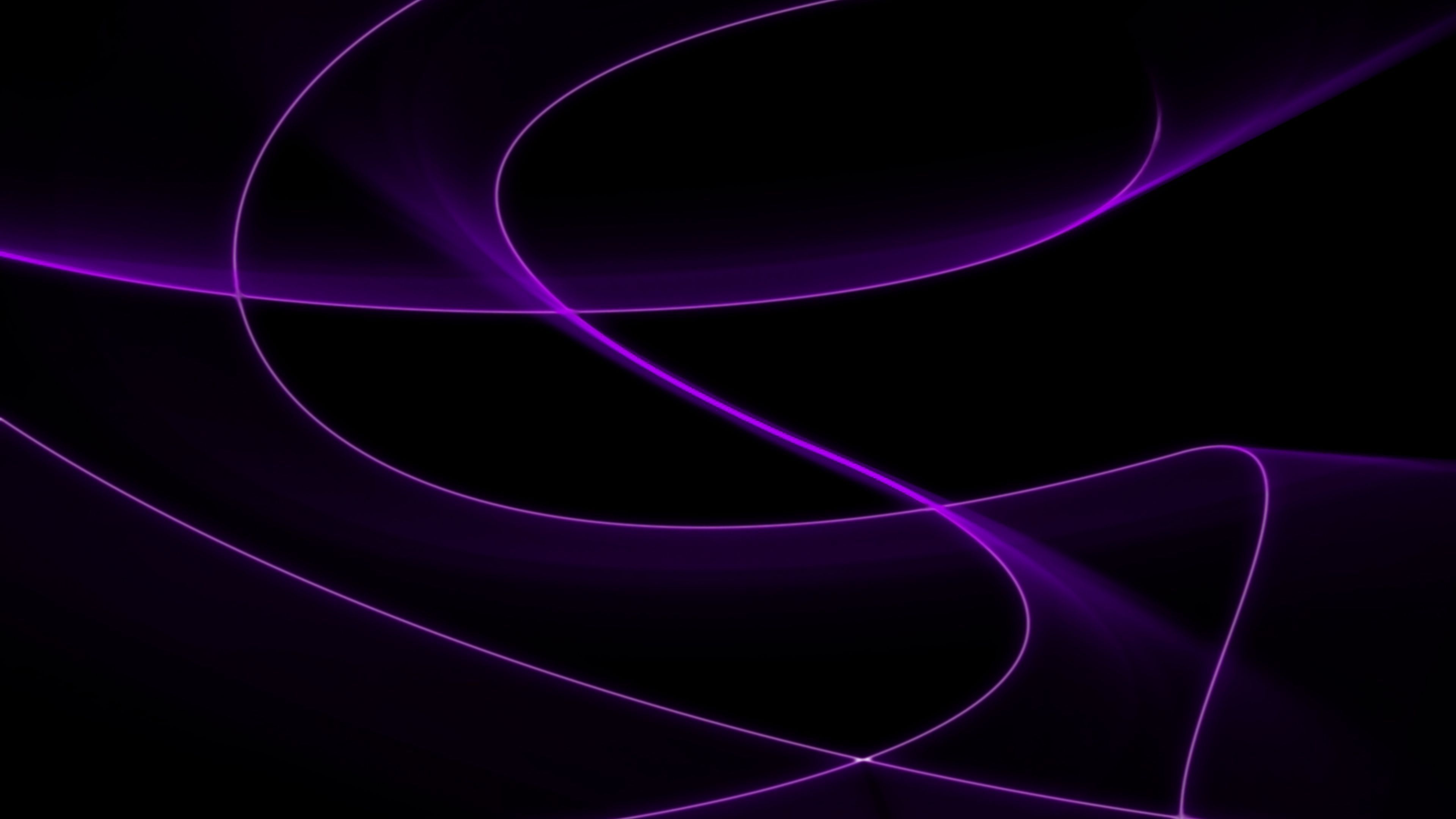 Download wallpaper 3840x2160 lines, waves, abstraction, dark, purple 4k uhd 16:9 HD background