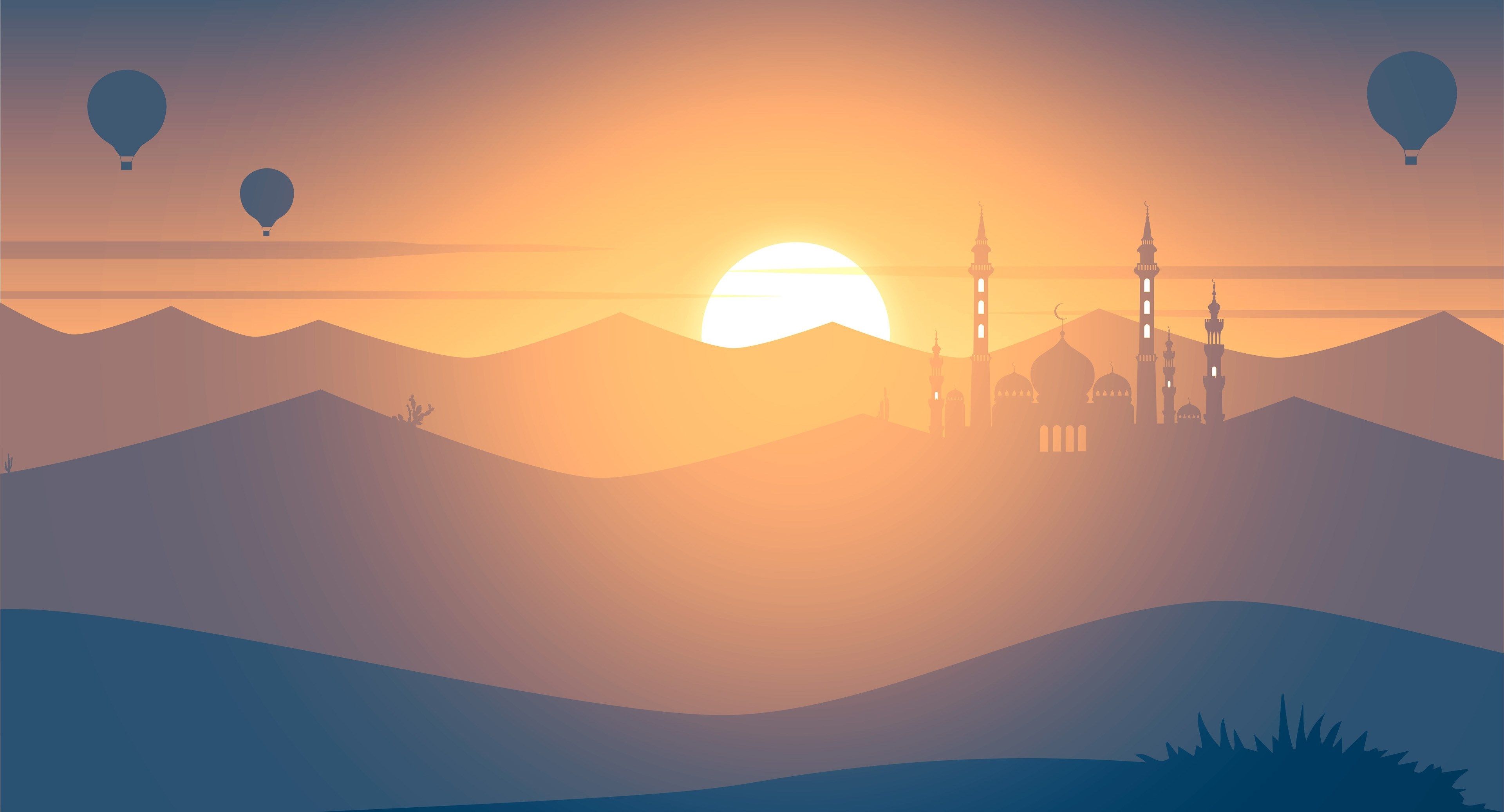 sunset 4k background image. Islamic wallpaper hd, Background image, Art wallpaper