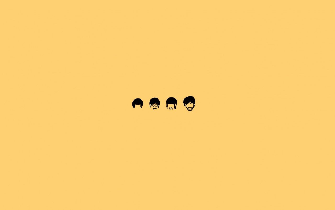 The Beatles Minimalistic Illustration wallpaper. Beatles wallpaper, Minimalist desktop wallpaper, Minimalist wallpaper