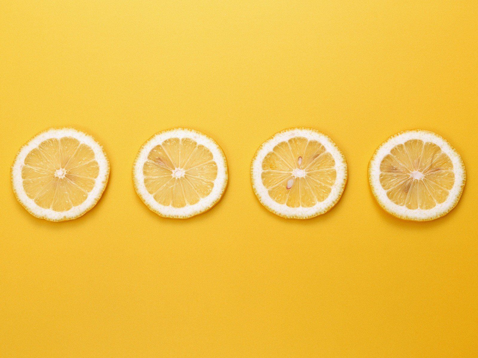 yellow background, Lemons, Minimalism HD Wallpaper / Desktop and Mobile Image & Photo