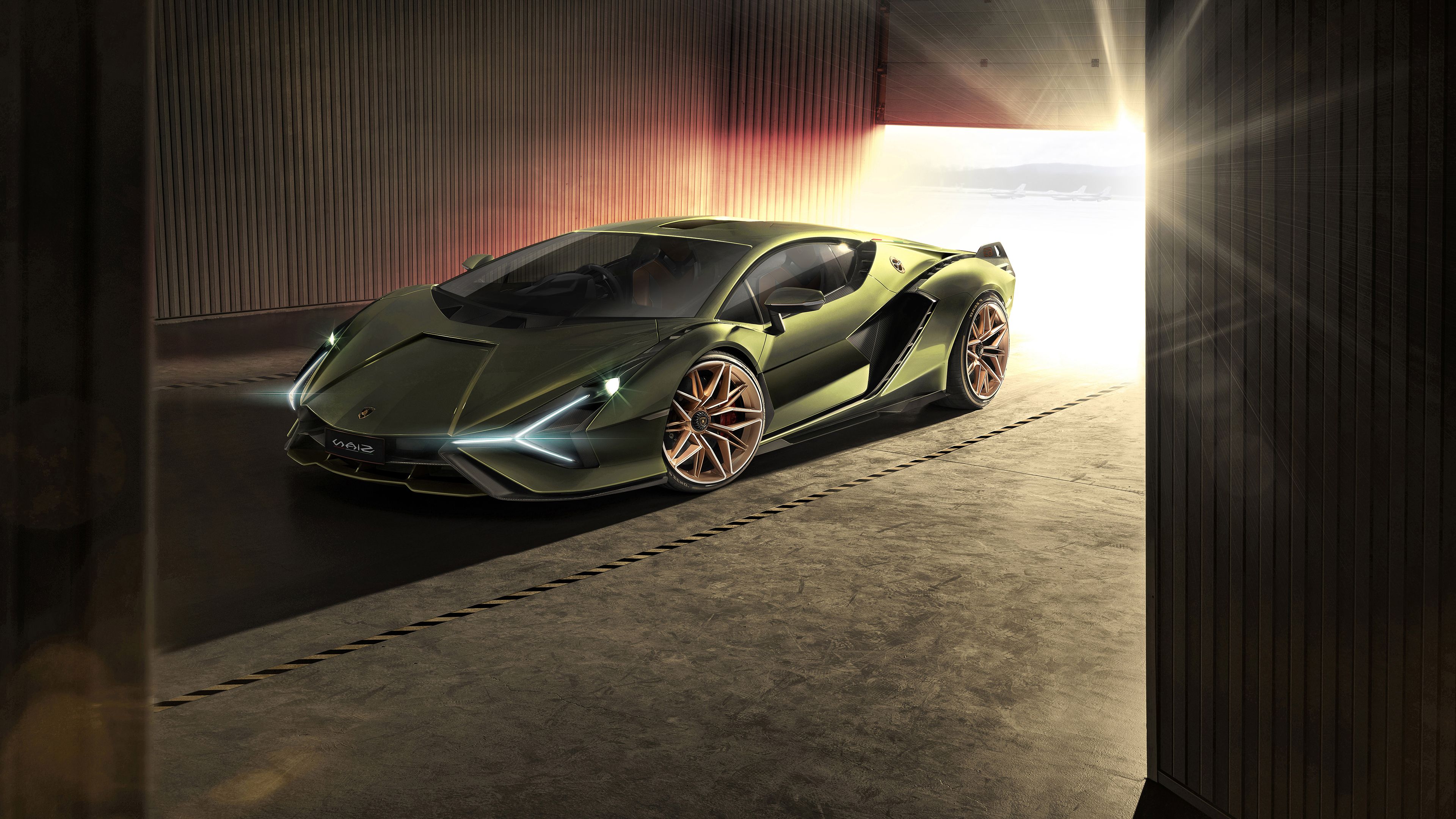 Lamborghini Sian, Hybrid sports car, 4k Free deskk wallpaper, Ultra HD