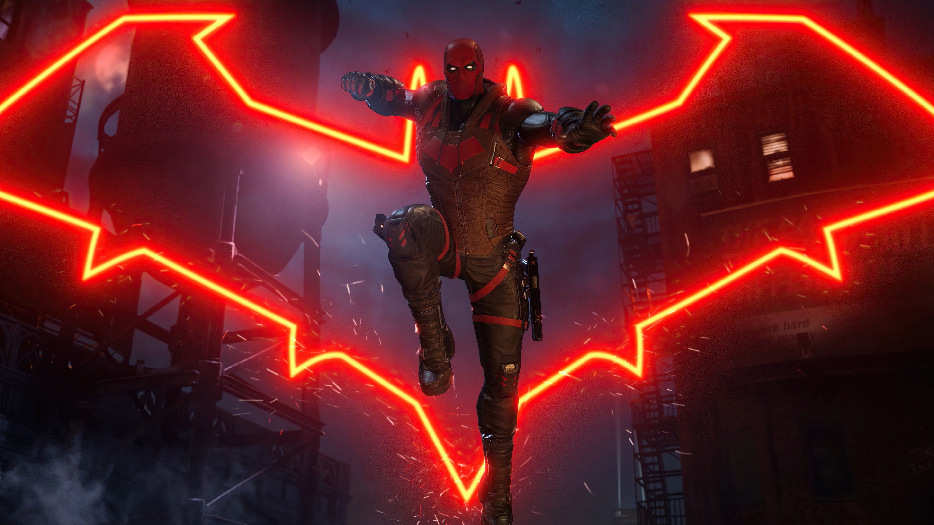Red Hood Gotham Knights 4K HD Games Wallpaper