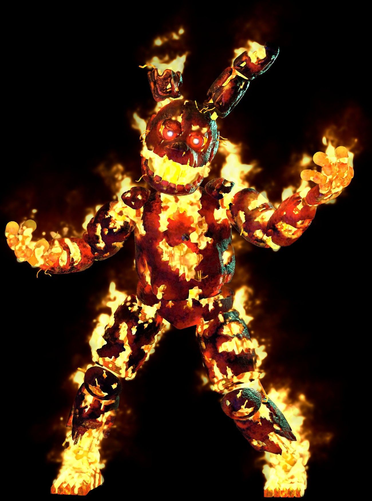 Flaming Springtrap Wallpapers - Wallpaper Cave