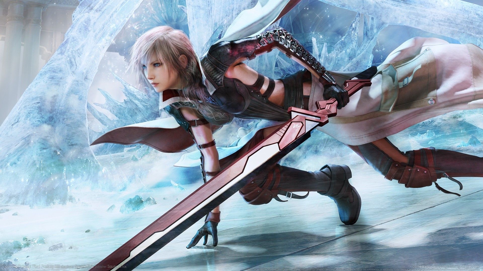 #sword, #ice, #video games, #Claire Farron, #Final Fantasy XIII, wallpaper. Mocah HD Wallpaper