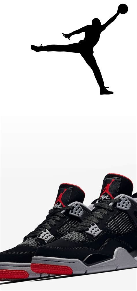 Jordan 4 Bred Wallpaper