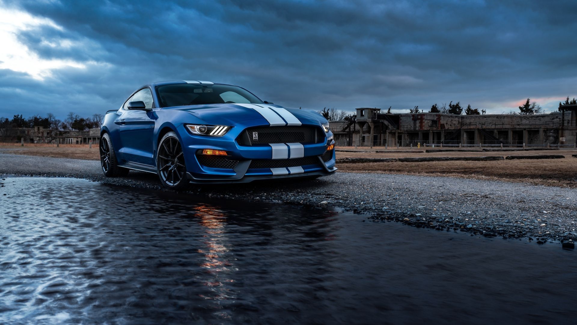 Desktop wallpaper 2020 ford mustang, blue car, HD image, picture, background, e48cde