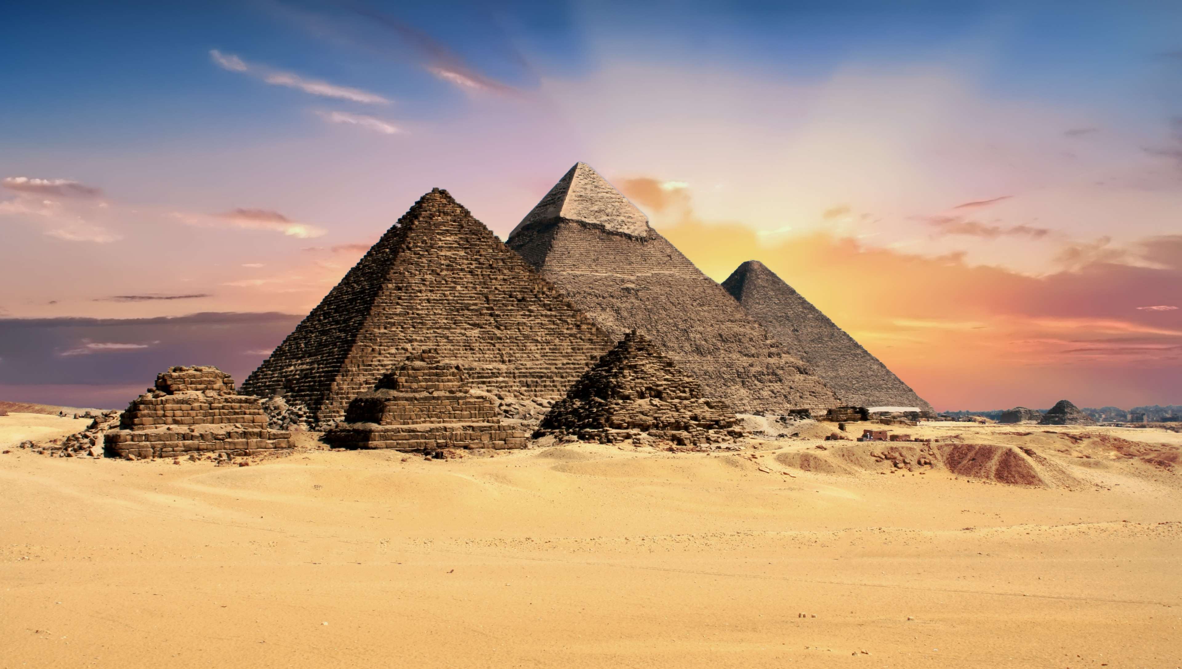 ancient, archeology, architecture, egypt, egyptian, giza, landmark, monument, pyramids 4k wallpaper