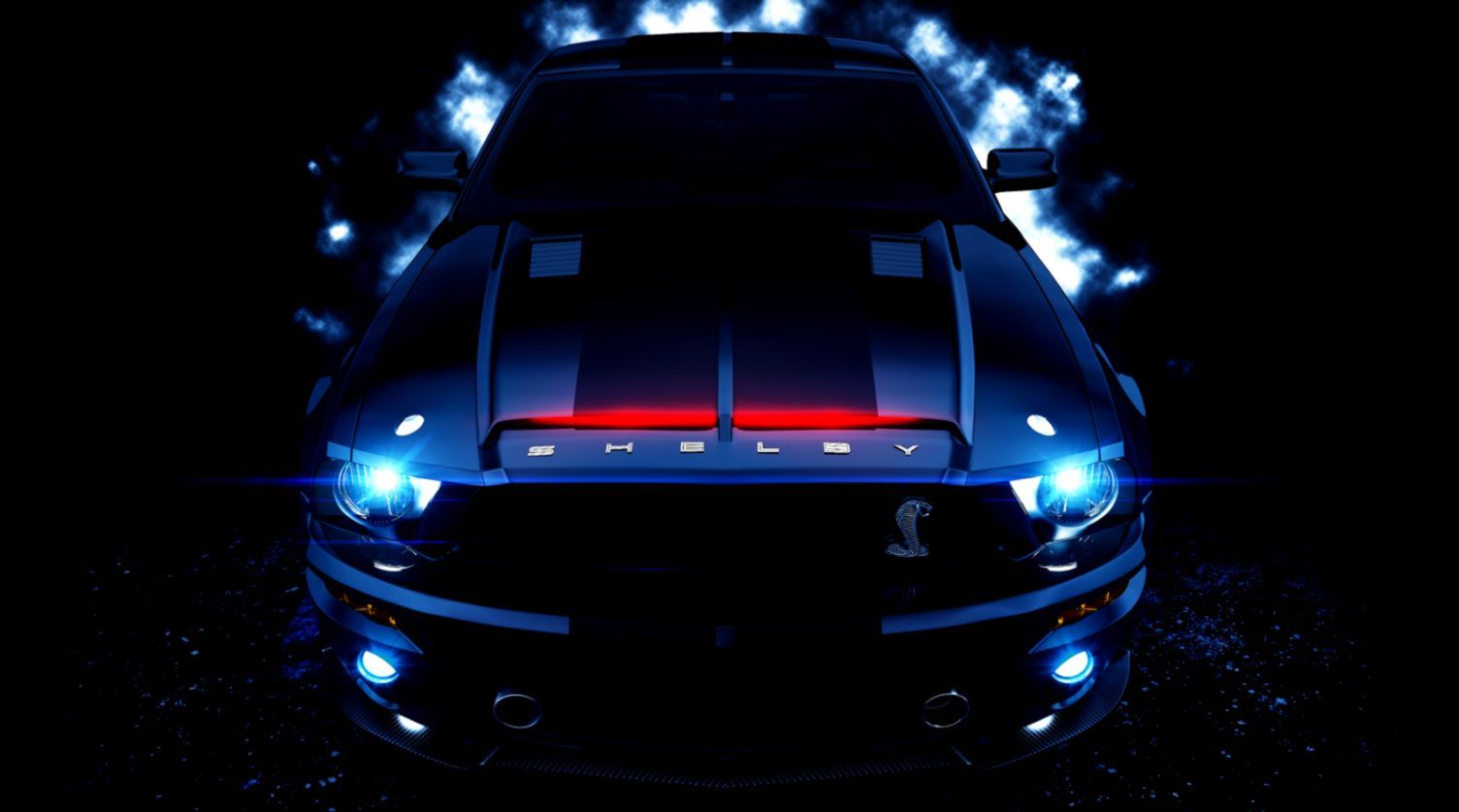 Blue Mustang Wallpaper