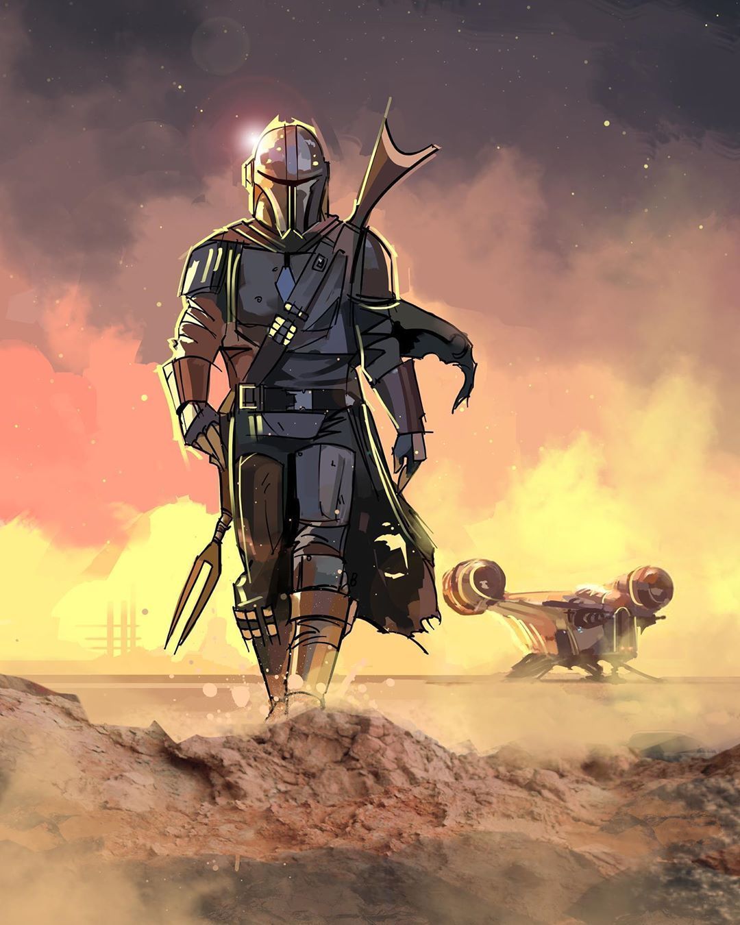 Mandalorian Wallpaper Free HD Wallpaper