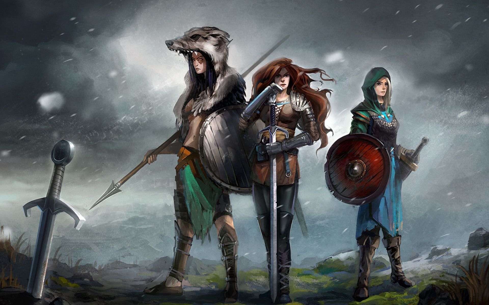 Anime girl, viking and wallpaper anime #1963421 on