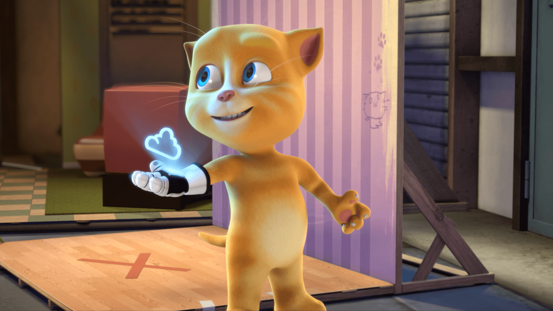 Ginger Outline From Talking Tom and Friends