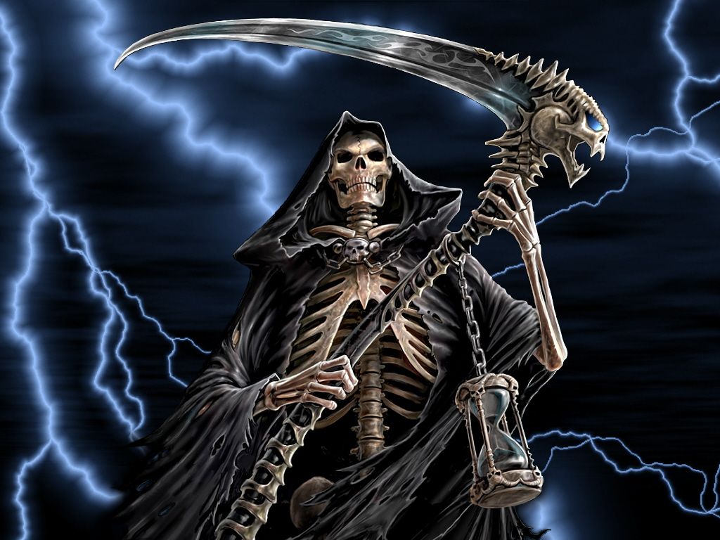 With Reaper Lightning Dark HD Wallpaper Ghost Wallpaper Download