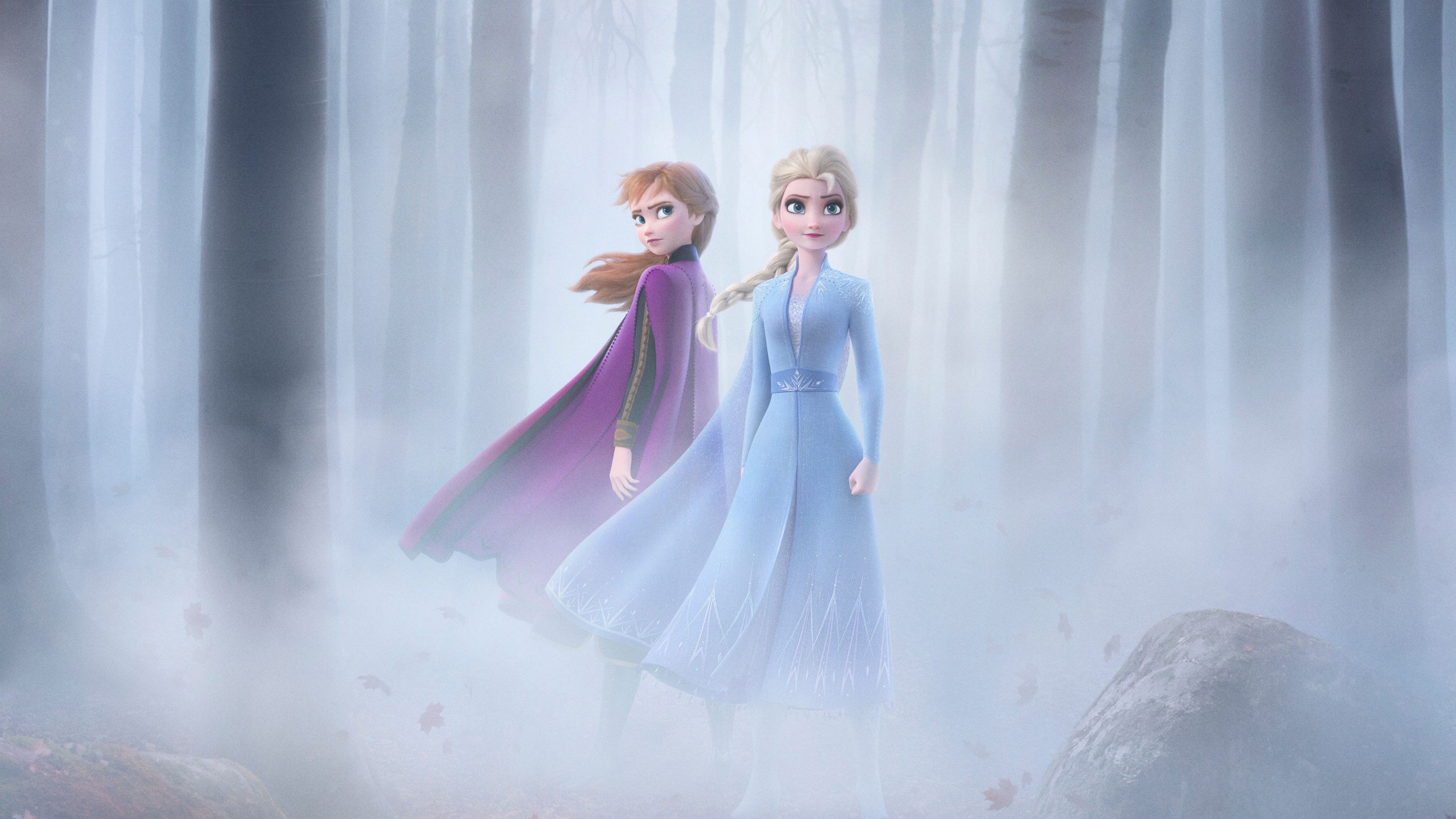 Anna And Elsa In Frozen 2 4k Macbook Pro Retina HD 4k Wallpaper, Image, Background, Photo and Picture