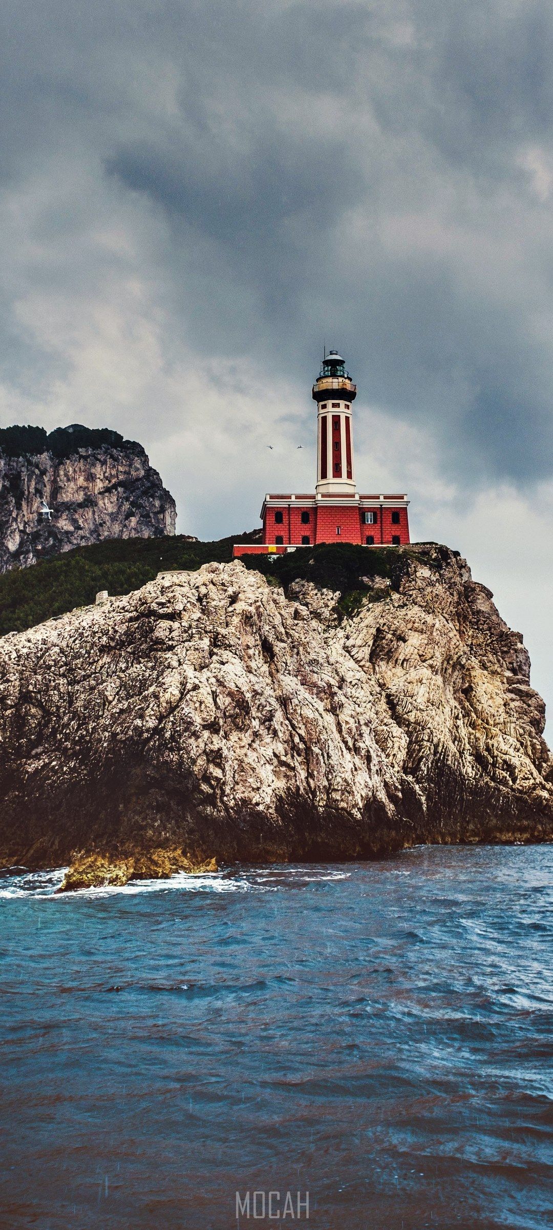lighthouse rock cliff and sea hd, OnePlus 7T wallpaper HD free download, 1080x2400. Mocah HD Wallpaper