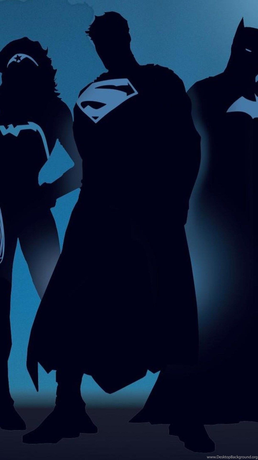 Blue Background The Flash Minimalism Silhouette Superman Dc Comics. Desktop Background