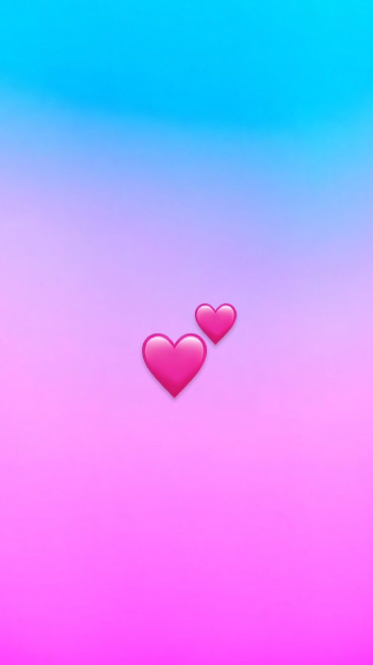 Wallpaper. Emoji wallpaper, Pink heart emoji, Emoji wallpaper iphone