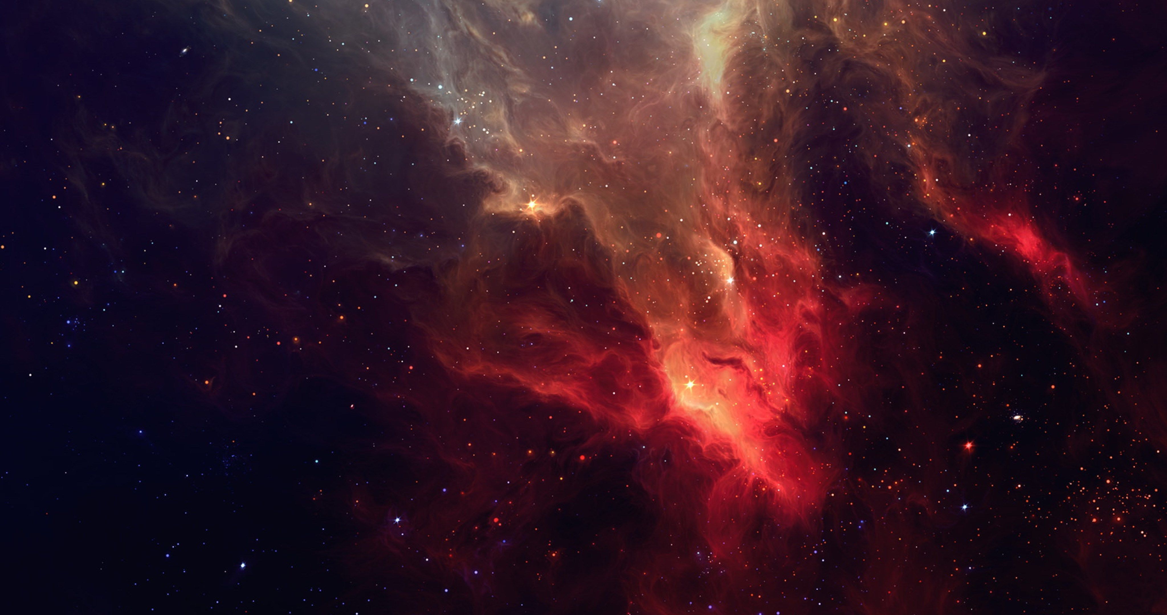 Outer Space Red 4K Wallpaper Free Outer Space Red 4K Background