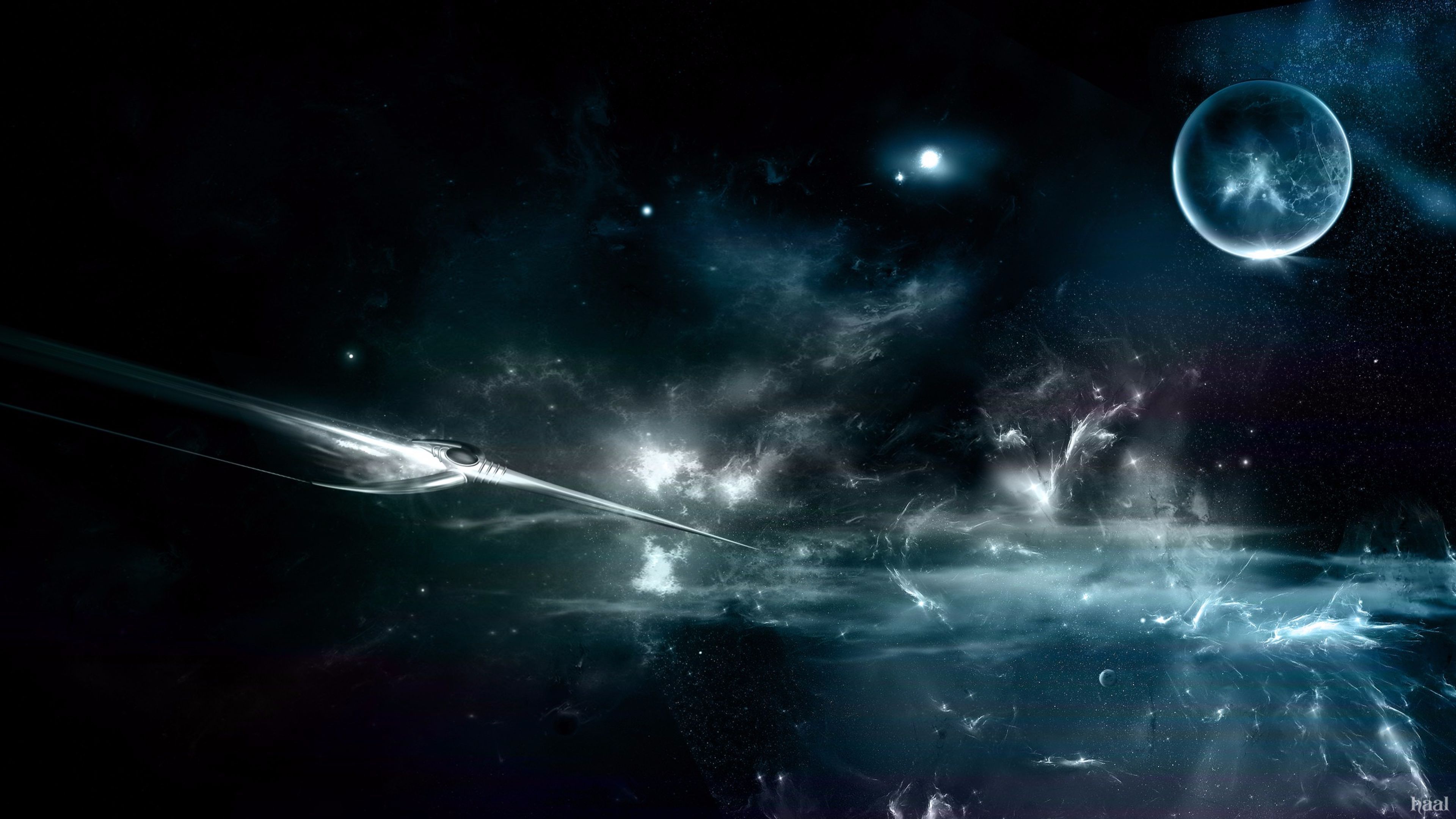 Space Art Background 4k