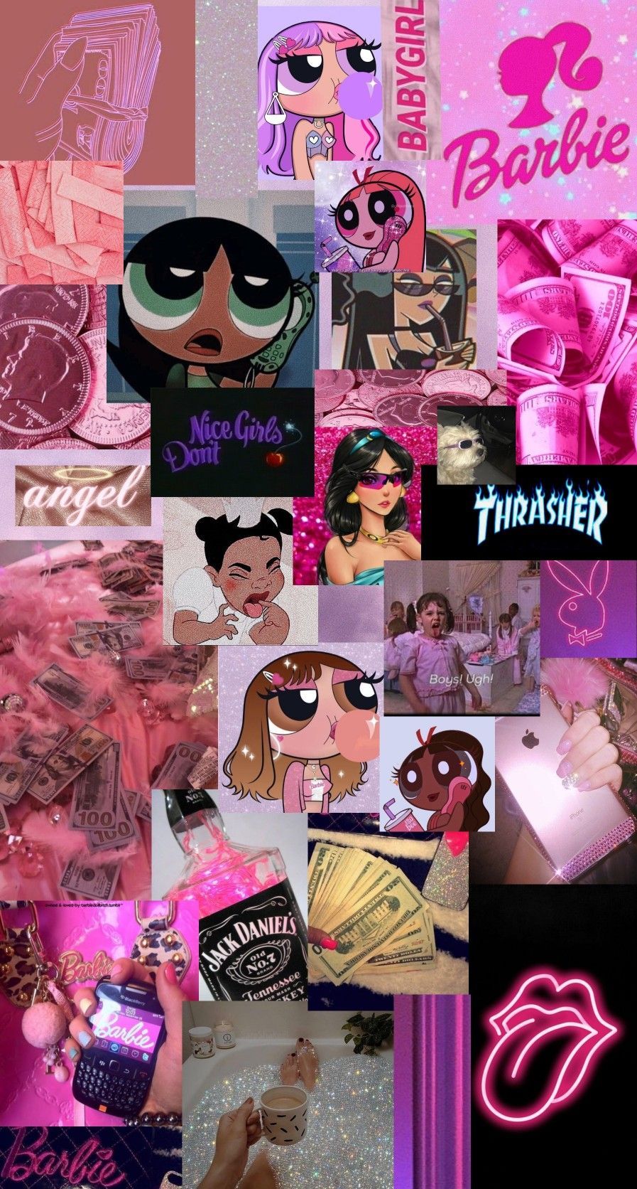 Wallpaper rosa aesthetic bad girl. Girl iphone wallpaper, Pink wallpaper girly, Pink wallpaper iphone