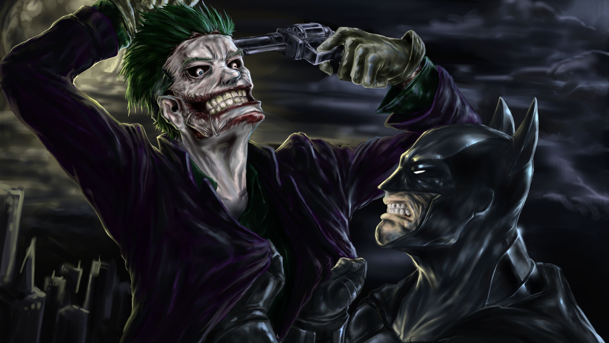Batman And Joker 4k 1440P Resolution HD 4k Wallpaper, Image, Background, Photo and Picture