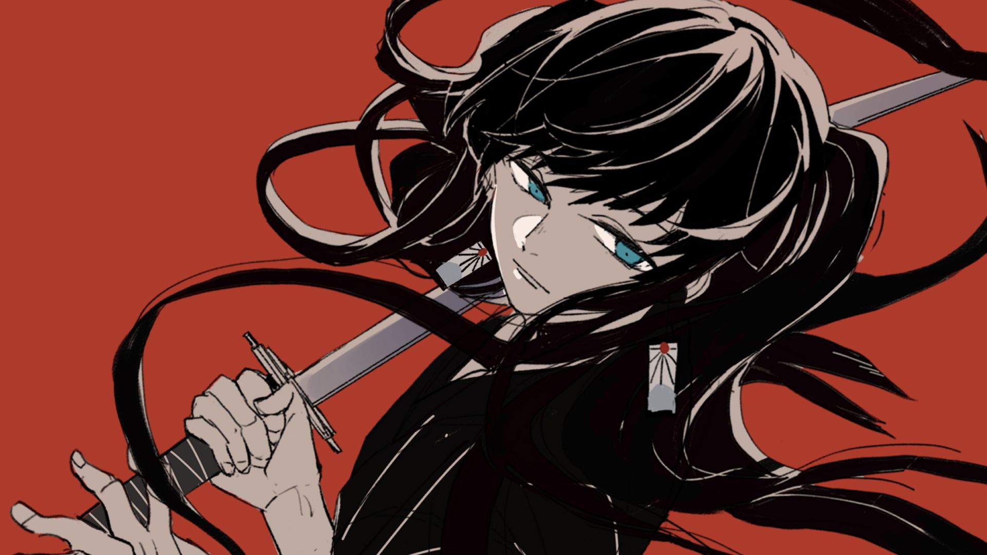 Tokitou Muichirou Red Anime Wallpaper