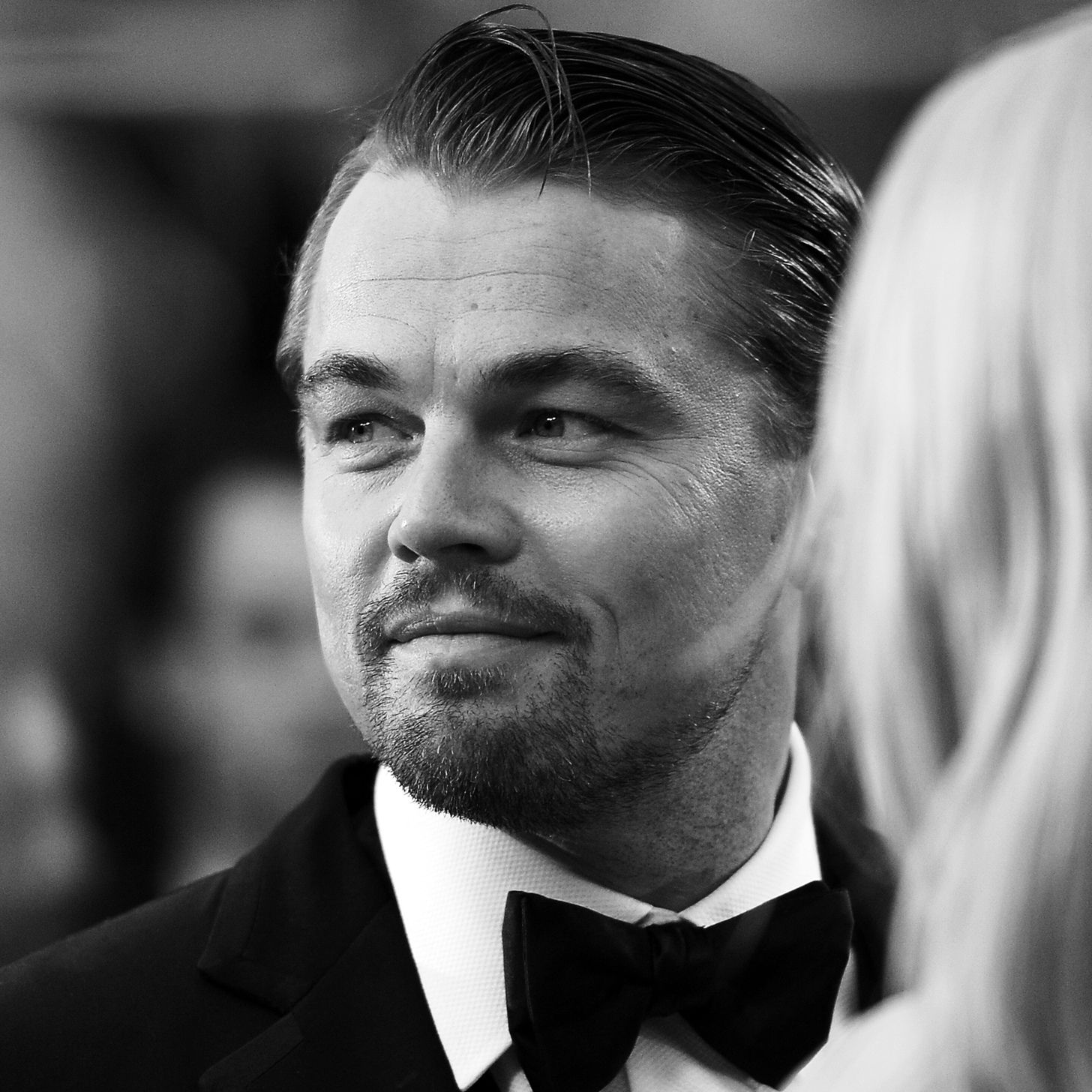 Leonardo DiCaprio Black and White Wallpaper