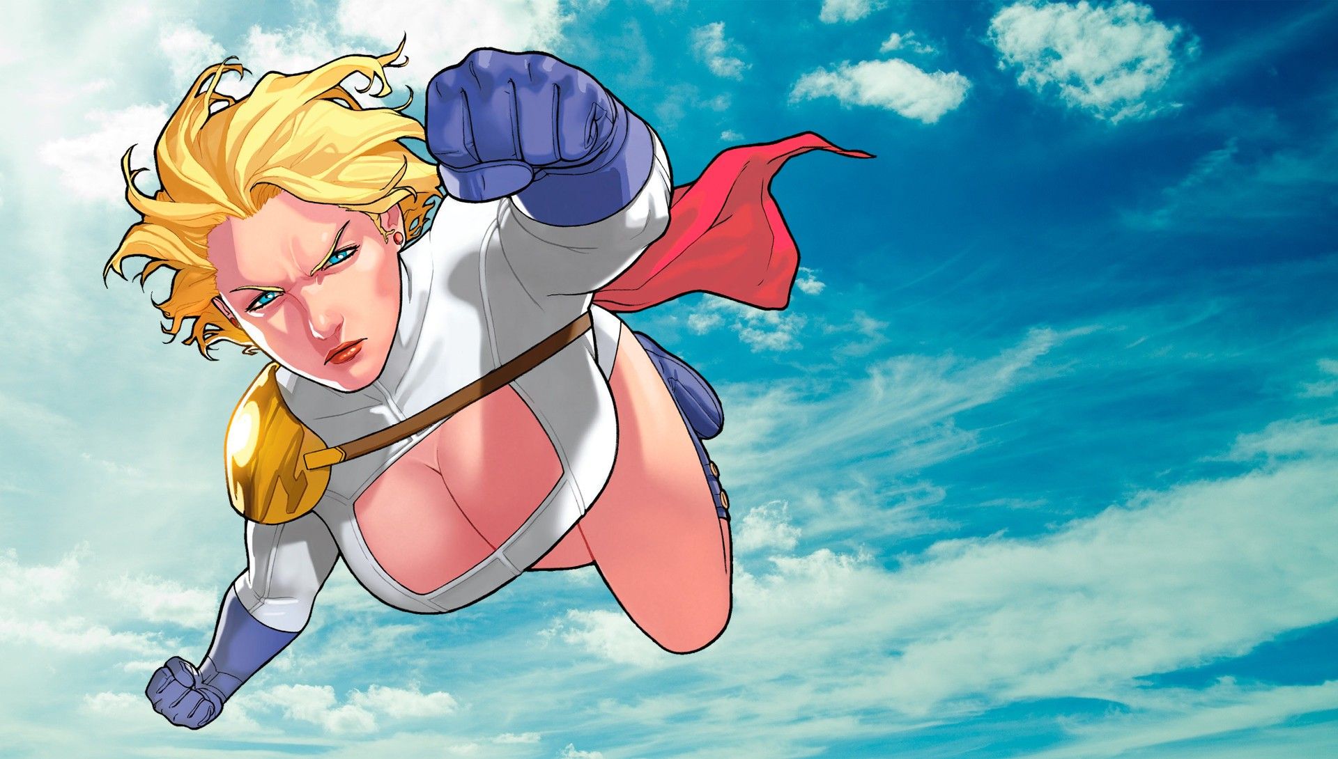 DC Comics, Power Girl, Flying Wallpaper HD / Desktop and Mobile Background