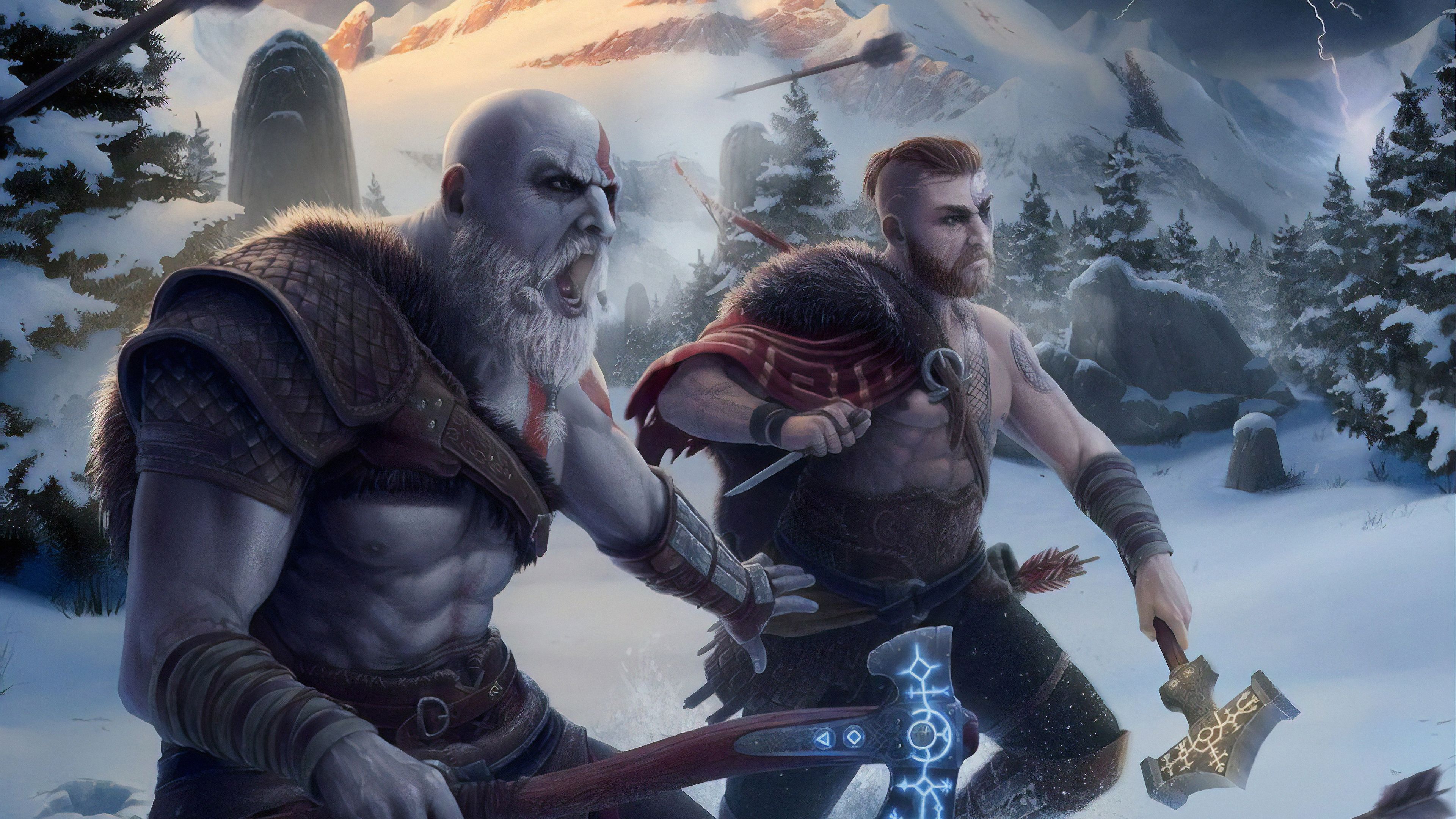 God Of War 4k Artwork, HD Games, 4k Wallpaper, Image, Background, Photo and Picture