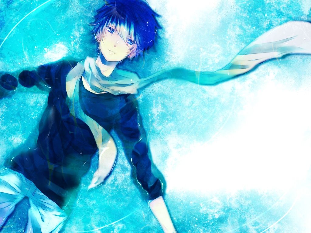 6. "Anime Boy with Blue Hair" by @animeartcollective on DeviantArt - wide 1