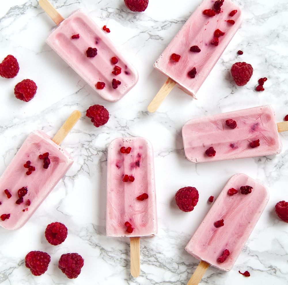 strawberry popsicles photo