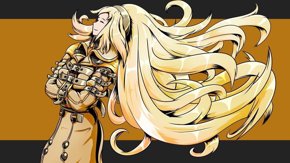 Plasma Dragon Made A 4k Resolution Millia Rage Wallpaper Due To Her Being Confirmed For Guilty Gear Strive, But Twitter Won't Let Me Show The Full Version Here, So Follow