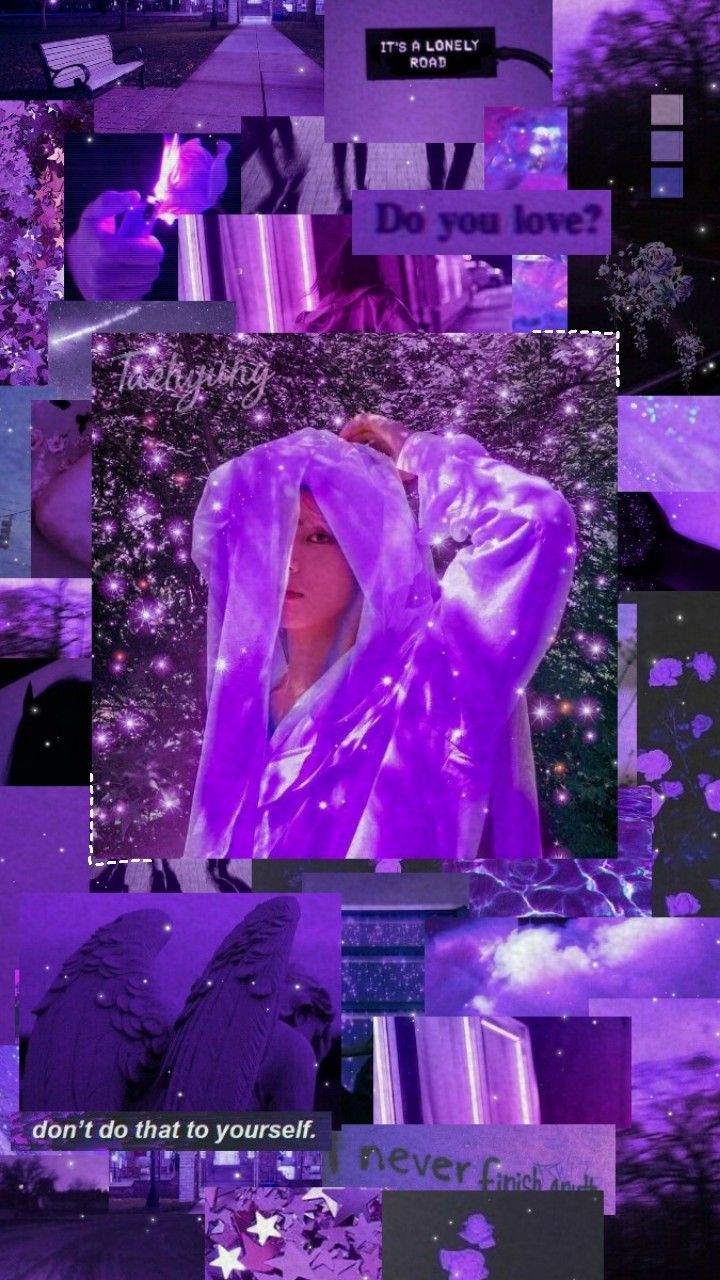 Purple Wallpaper Twitter BTS