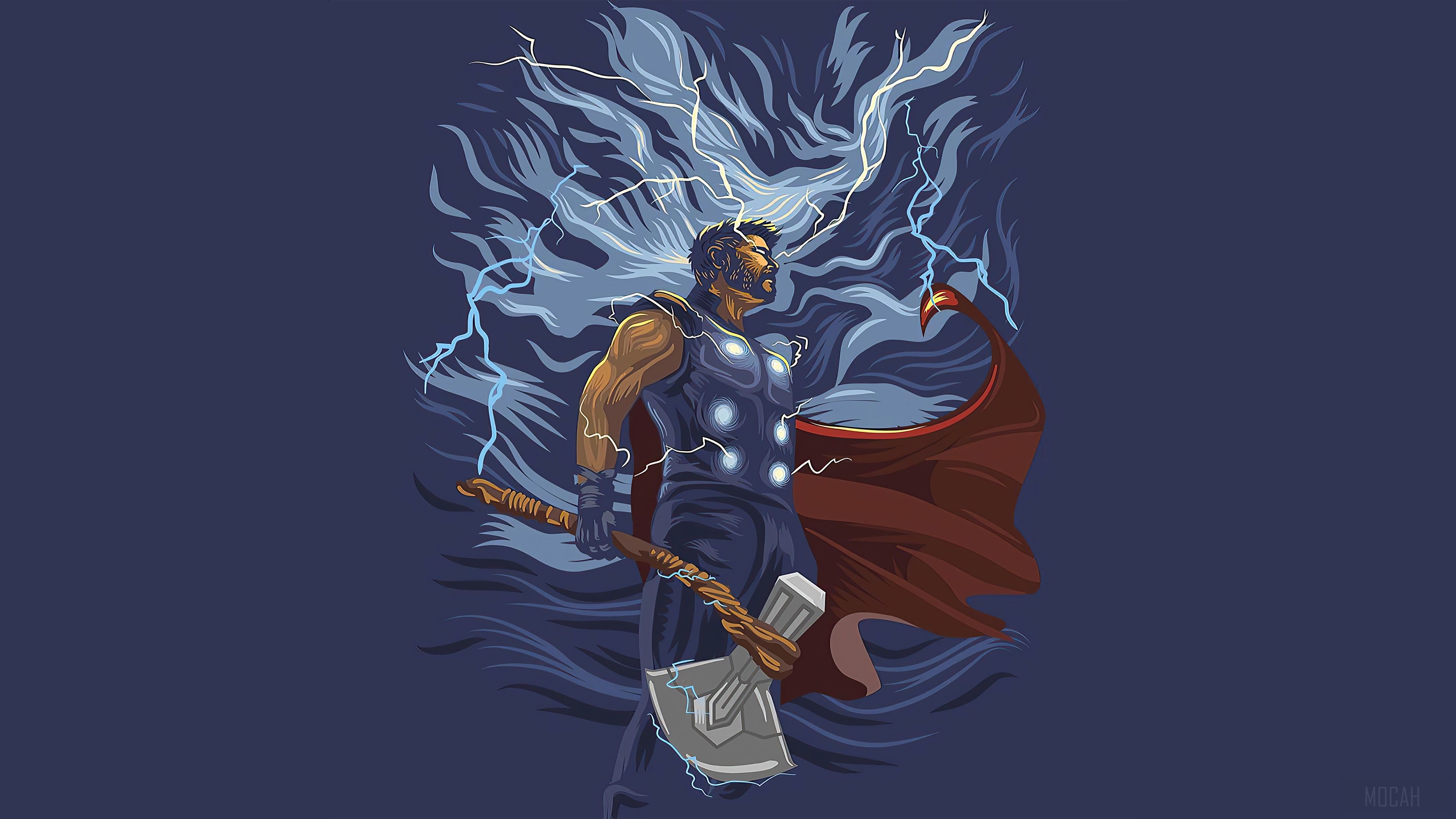 Thor With Stormbreaker K Wallpapers Wallpaper Cave