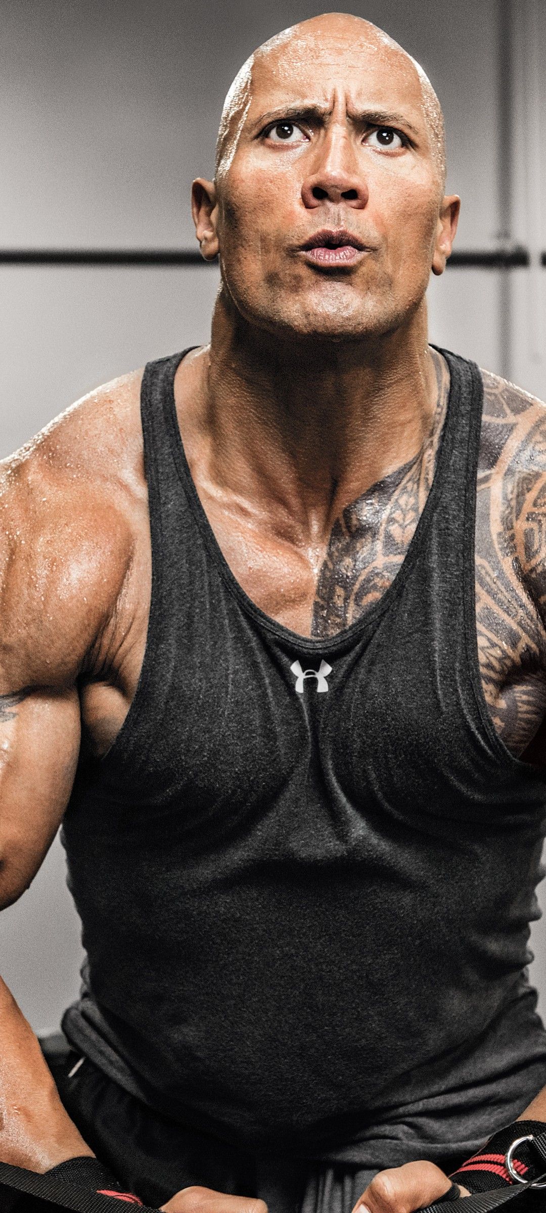 Dwayne Johnson 4K Wallpaper, Weightlifting, Workout, Gym, 5K, 8K, People