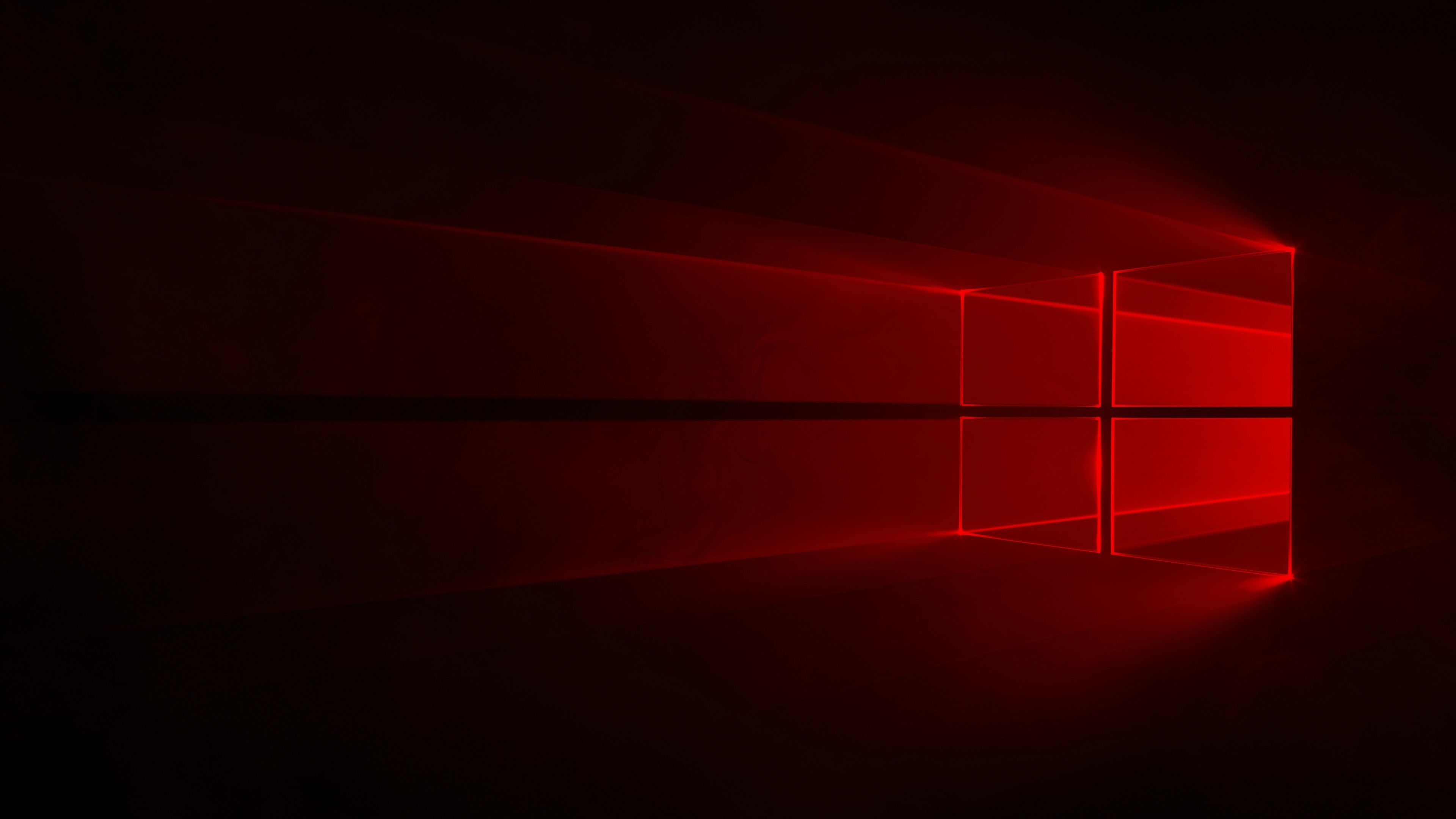 Windows 10 Red Wallpaper 4k