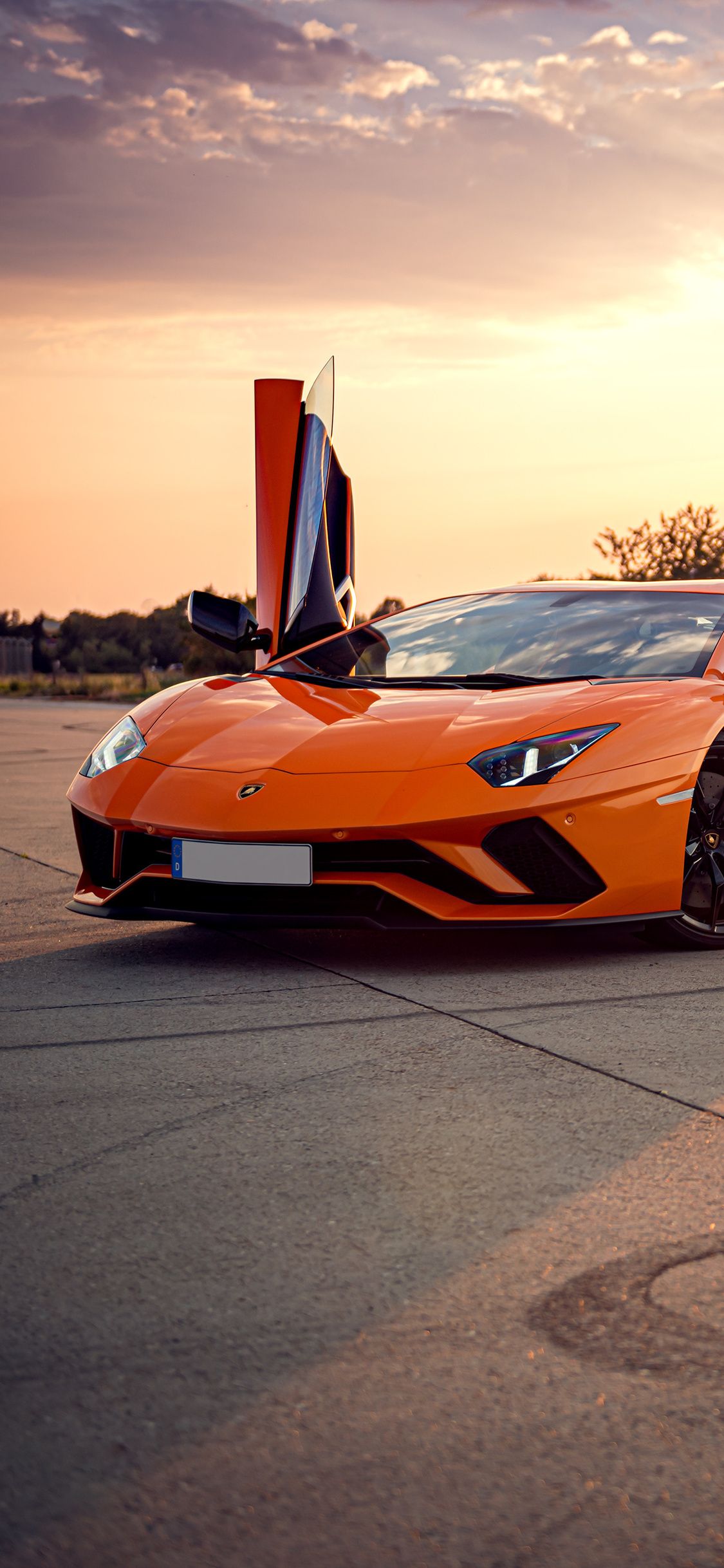 Orange Lamborghini Aventador 4k iPhone XS, iPhone 10, iPhone X HD 4k Wallpaper, Image, Background, Photo and Picture