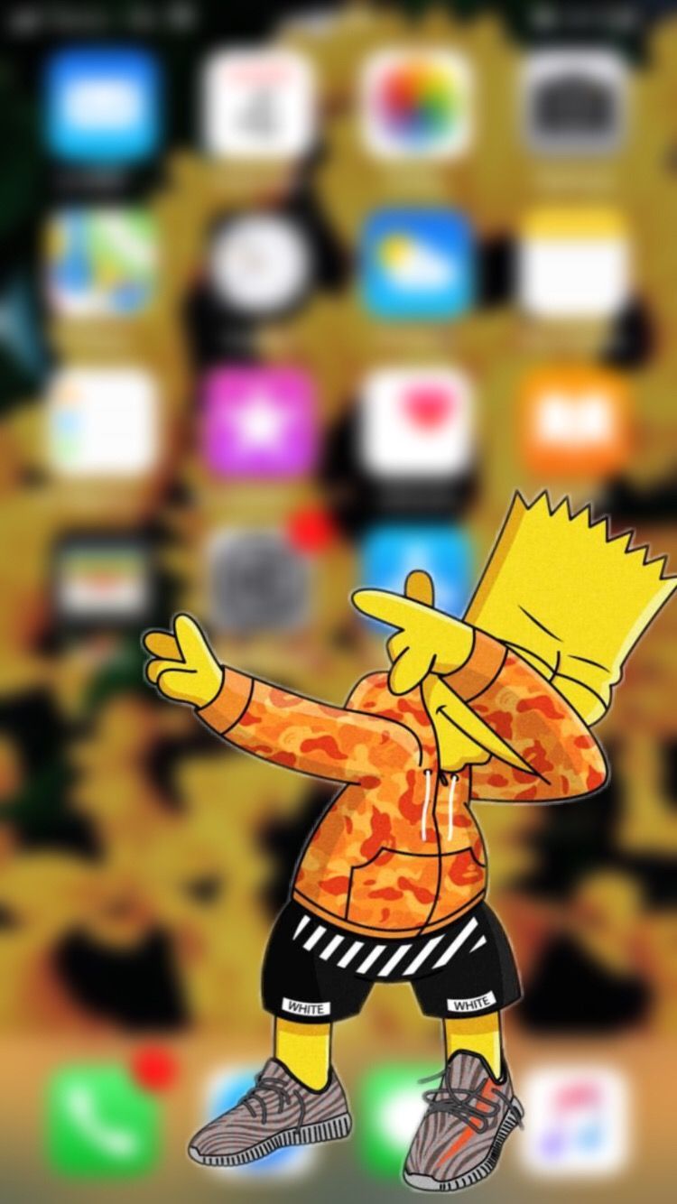 Wallper Backround Bart Simpson Home Screen The Simpsons Swag. Cartoon wallpaper iphone, Bart simpson, Photo wall collage