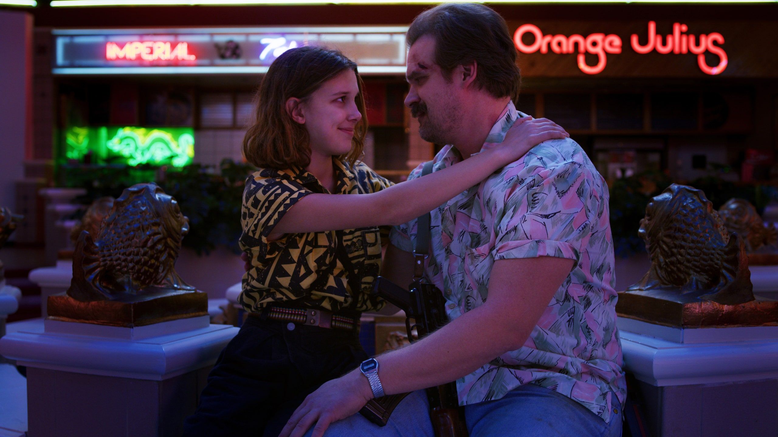 Stranger Things” Stars David Harbour and Millie Bobby Brown Talk Spoilers on IG Live