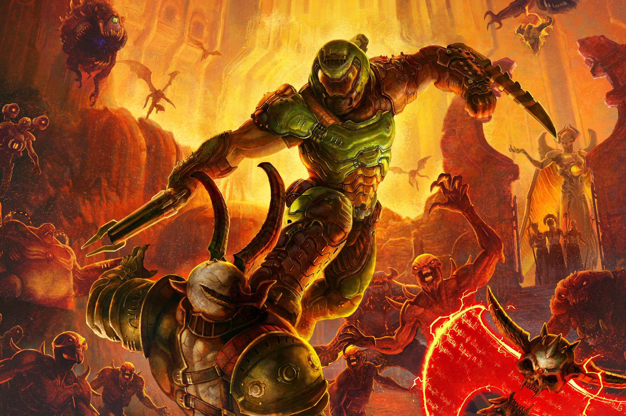 Doom Eternal 8k Chromebook Pixel HD 4k Wallpaper, Image, Background, Photo and Picture