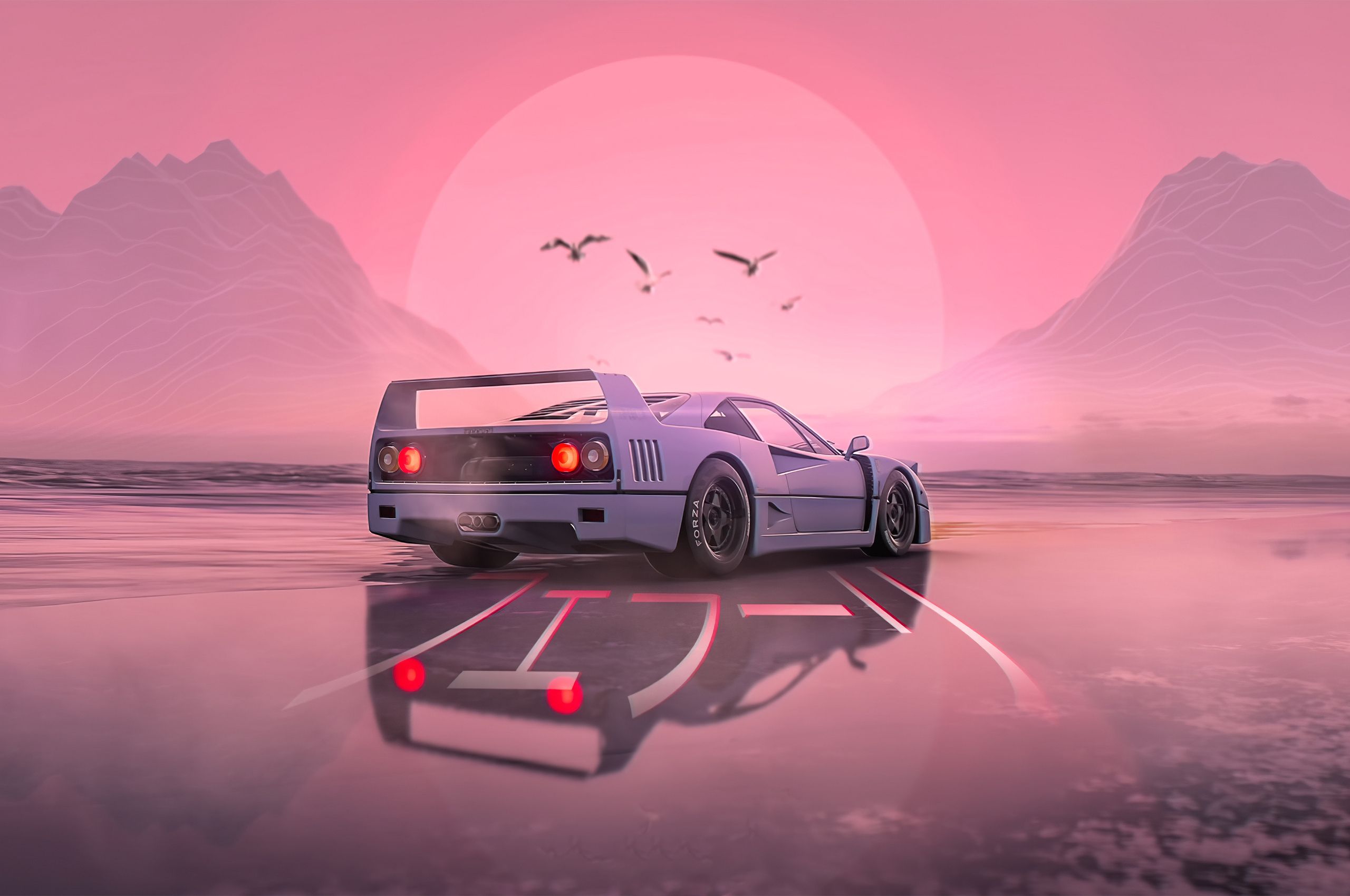 Retrowave Car 4k Chromebook Pixel HD 4k Wallpaper, Image, Background, Photo and Picture