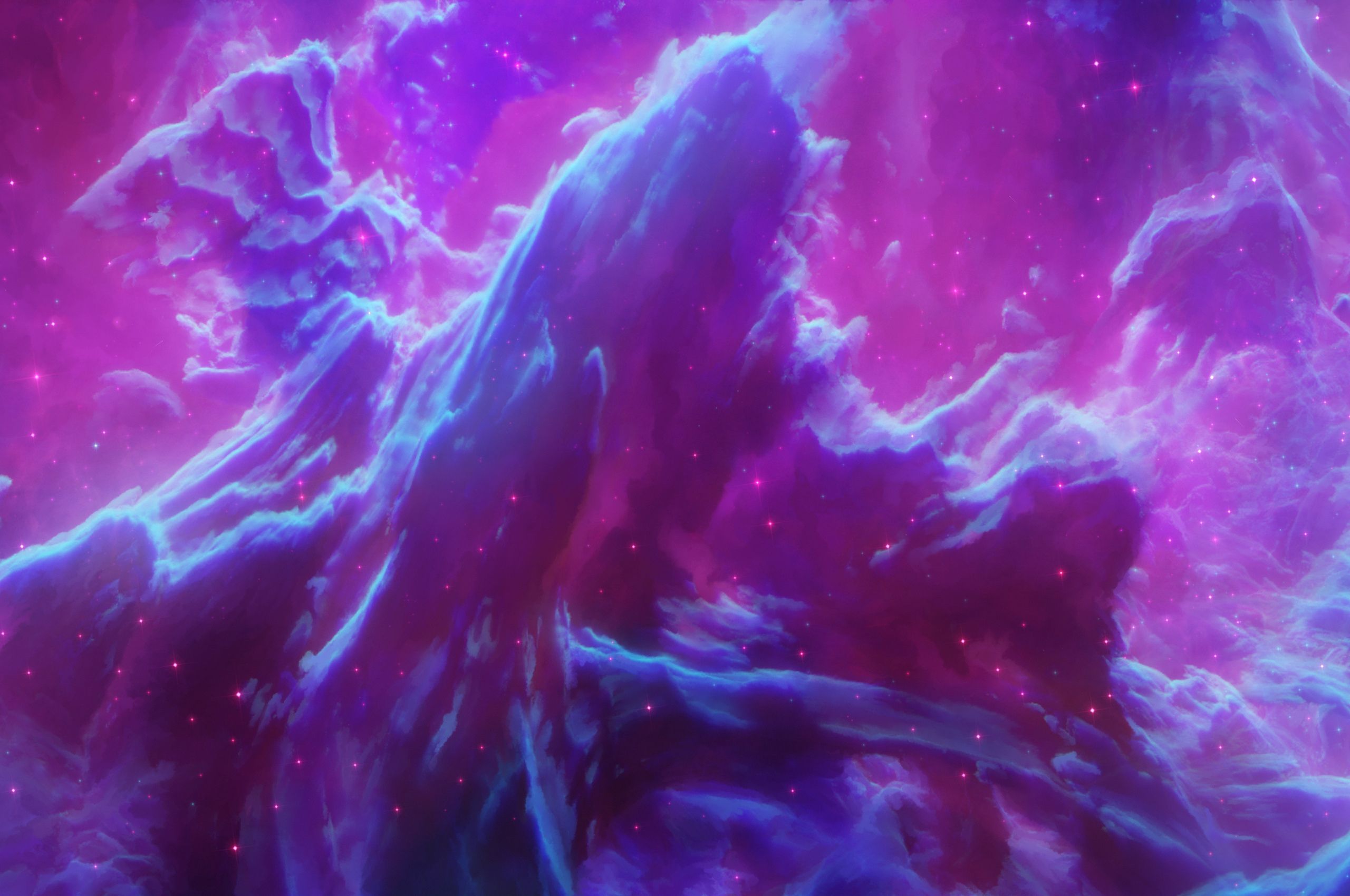 Purple Space Stars 8k Chromebook Pixel HD 4k Wallpaper, Image, Background, Photo and Picture