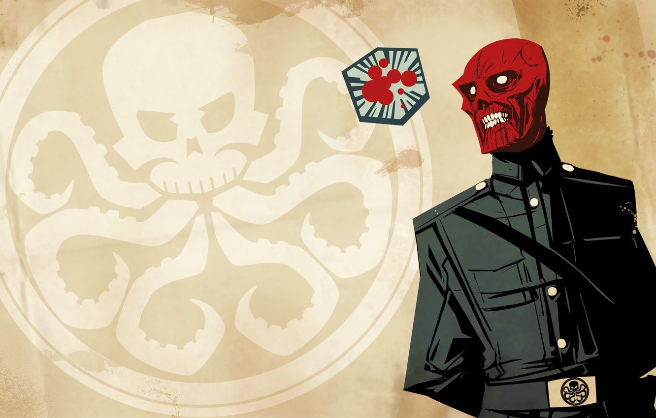 Wallpaper Marvel, comic, comics, Red Skull, Hydra, Red Skull image for desktop, section фантастика