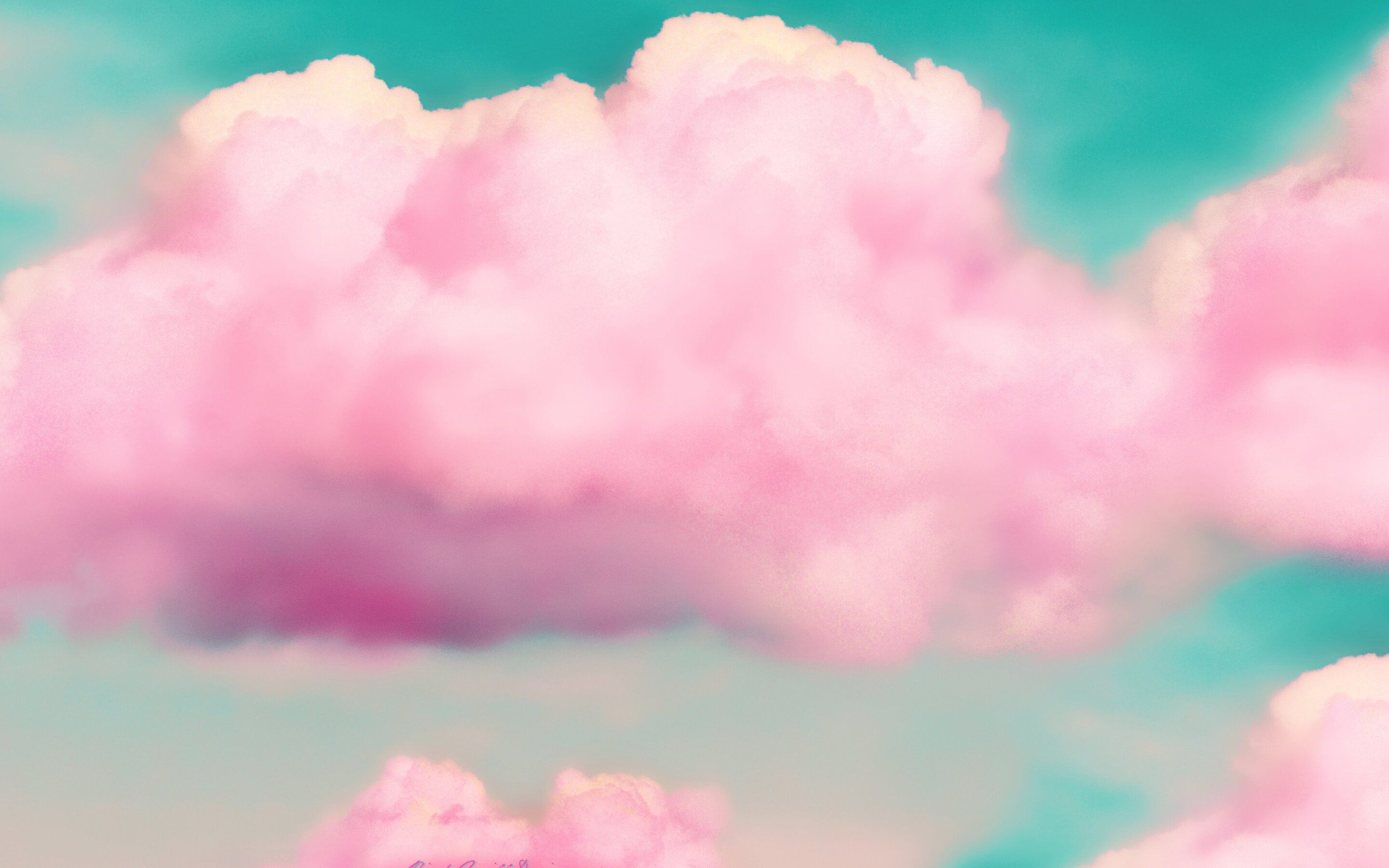 Pink Clouds 3D Macbook Pro